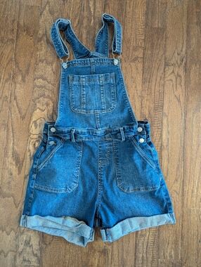 St Bernard Denim Overalls Shortalls, Blue Stretch Denim Size 8